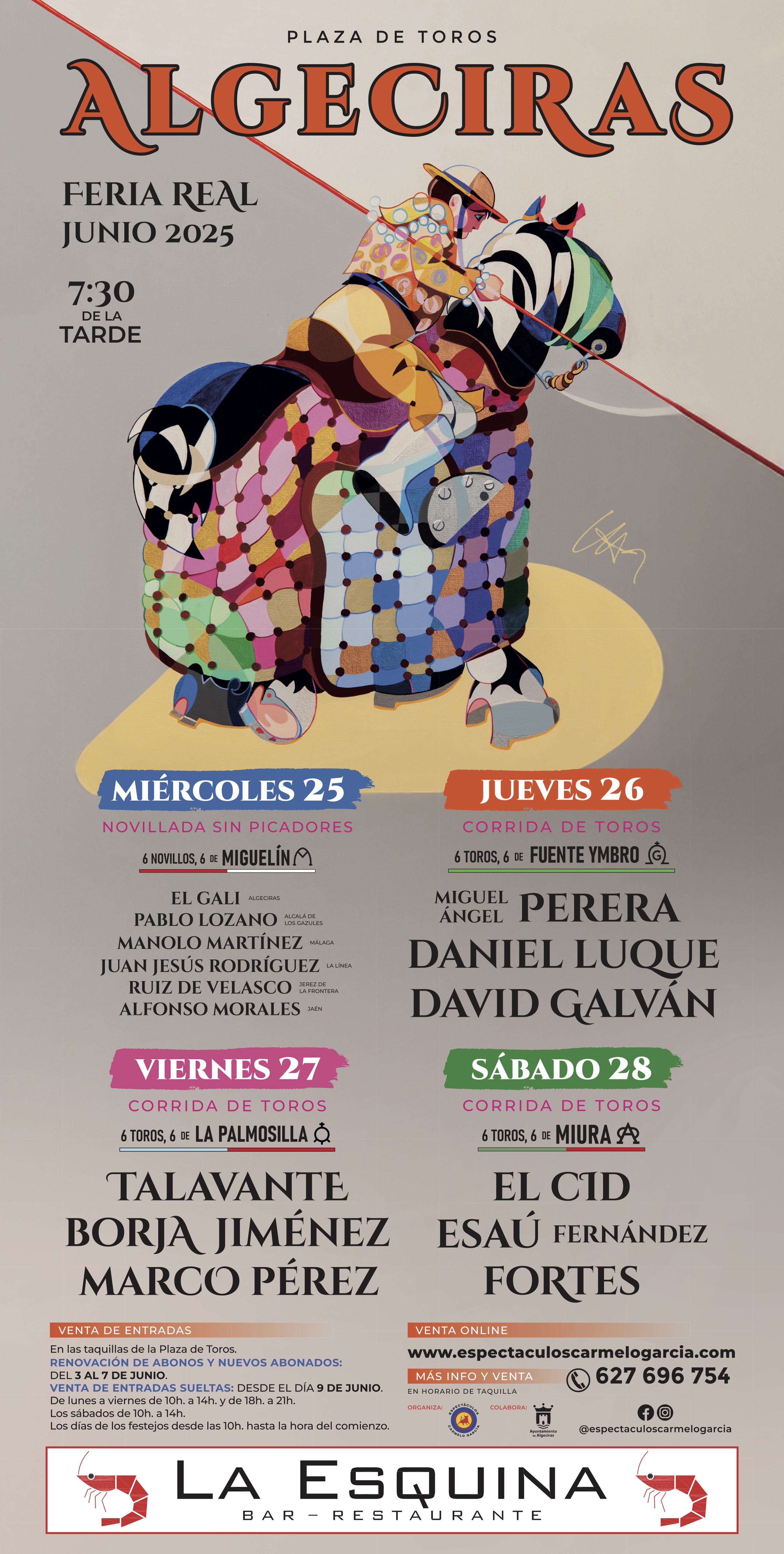 Cartel y Entradas TOROS FERIA 2025