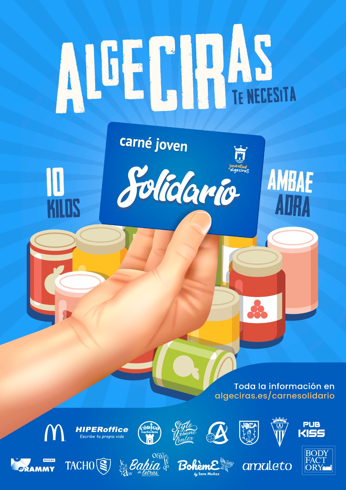 cartel carne solidario